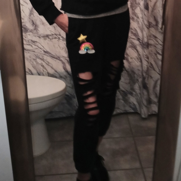 Women's or Juniors or big kid KB design & crafted sweats! Black xs - Picture 12 of 12